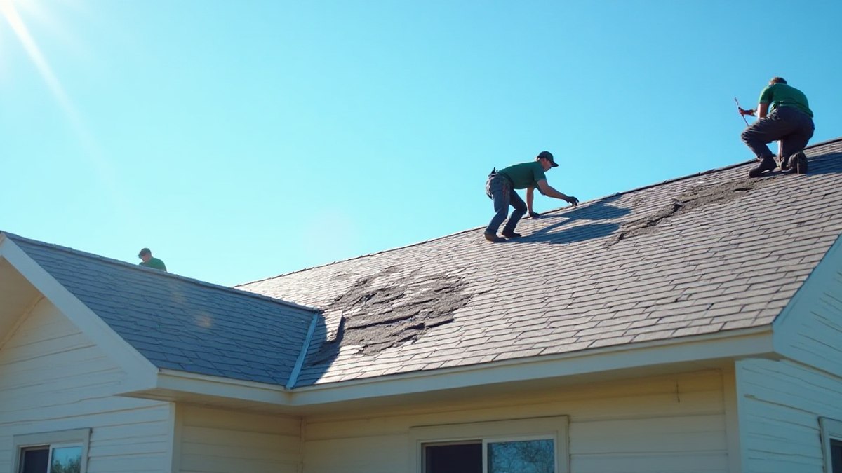 Hail damage roof repair Frisco TX